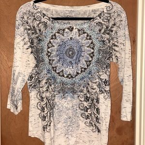 Women’s 3/4-Sleeved Button Top